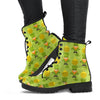 Leprechaun St Patrick's Day Print Pattern Men Women Leather Boots-grizzshop