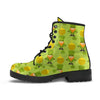 Leprechaun St Patrick's Day Print Pattern Men Women Leather Boots-grizzshop