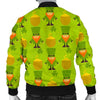 Leprechaun St Patrick's Day Print Pattern Men's Bomber Jacket-grizzshop