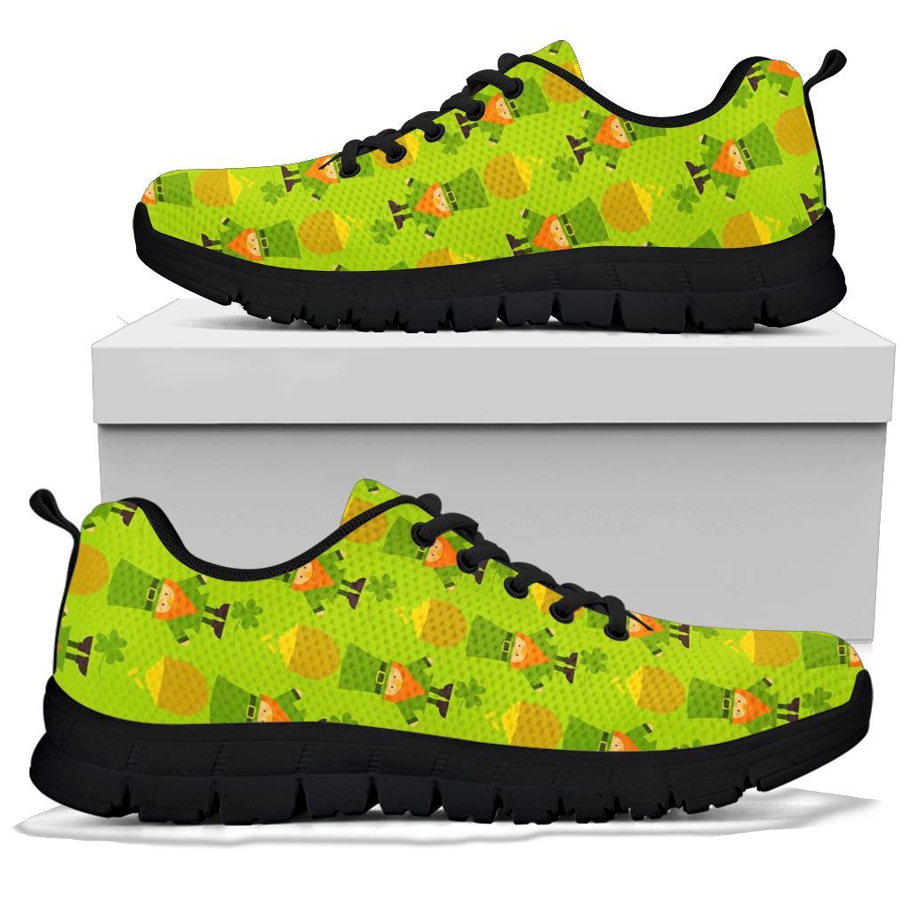 Leprechaun St Patrick's Day Print Pattern Sneaker Shoes For Men Women-grizzshop