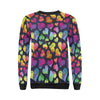 Lgbt Pride Rainbow Heart Pattern Print Women Crewneck Sweatshirt-grizzshop