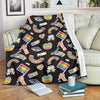 Lgbt Pride Rainbow Pattern Print Blanket-grizzshop