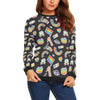 Lgbt Pride Rainbow Pattern Print Women Crewneck Sweatshirt-grizzshop