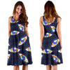 Lgbt Rainbow Eye Patterm Print Dress-grizzshop