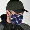 Lgbt Rainbow Eye Patterm Print Face Mask-grizzshop