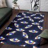 Lgbt Rainbow Eye Patterm Print Floor Mat-grizzshop