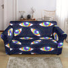 Lgbt Rainbow Eye Patterm Print Loveseat Cover-grizzshop