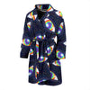 Lgbt Rainbow Eye Patterm Print Men Long Robe-grizzshop