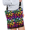 Lgbt Rainbow Heart Patterm Print Crossbody Bags-grizzshop