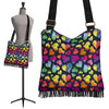 Lgbt Rainbow Heart Patterm Print Crossbody Bags-grizzshop