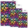 Lgbt Rainbow Heart Patterm Print Floor Mat-grizzshop