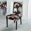 Lgbt Rainbow Patterm Print Chair Cover-grizzshop