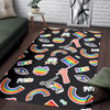 Lgbt Rainbow Patterm Print Floor Mat-grizzshop