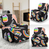 Lgbt Rainbow Patterm Print Recliner Cover-grizzshop