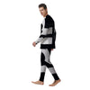 Libra Sign White And Black Print Men's Pajamas-grizzshop