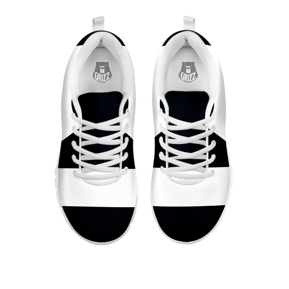 Libra Sign White And Black Print White Sneaker-grizzshop