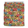 Librarian Library Book Lover Pattern Print Duvet Cover Bedding Set-grizzshop