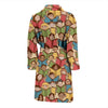 Librarian Library Book Lover Pattern Print Men Long Robe-grizzshop