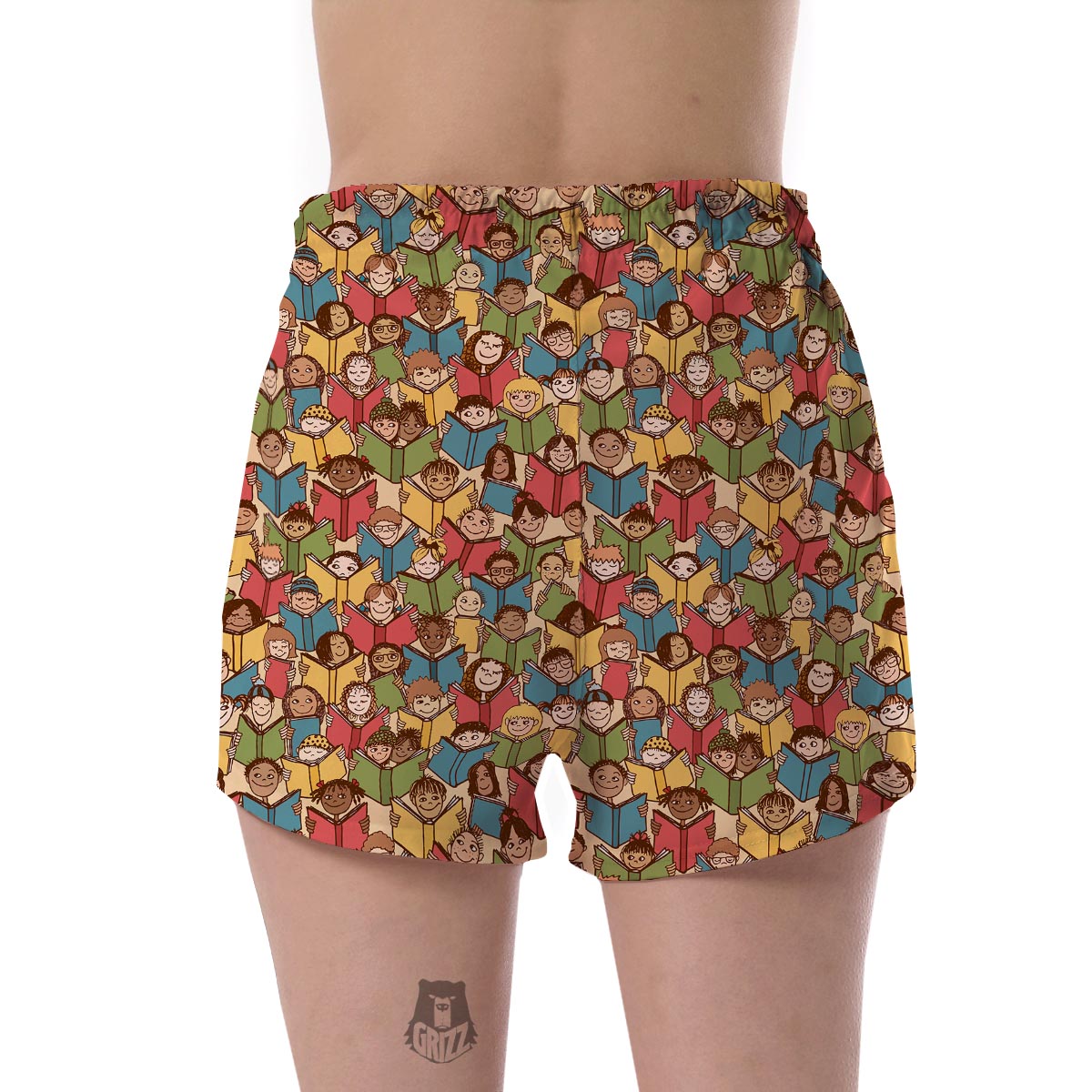 Librarian Library Book Lover Pattern Print Women's Shorts-grizzshop