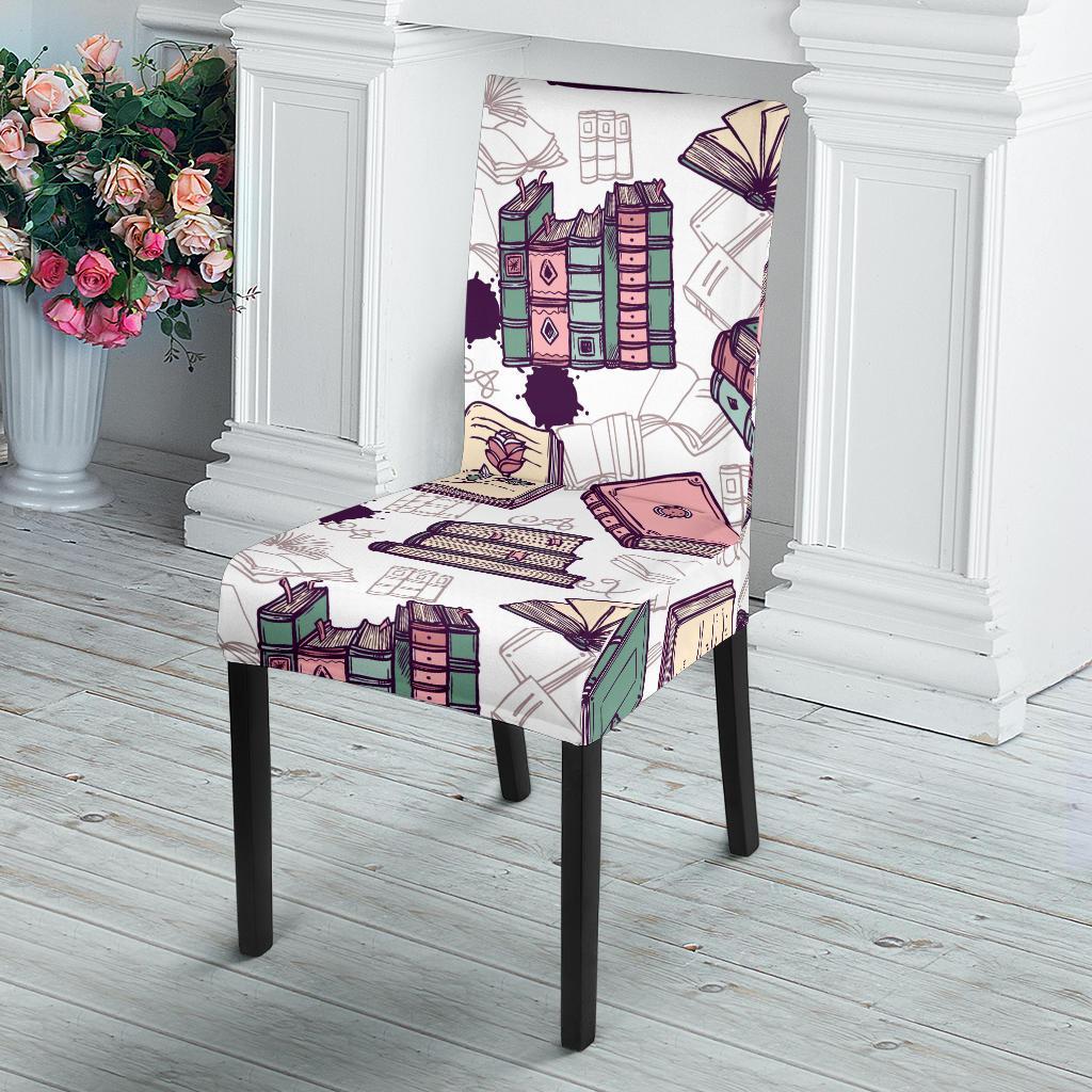 Library Librarian Book Lover Pattern Print Chair Cover-grizzshop