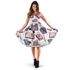 Library Librarian Book Lover Pattern Print Dress-grizzshop