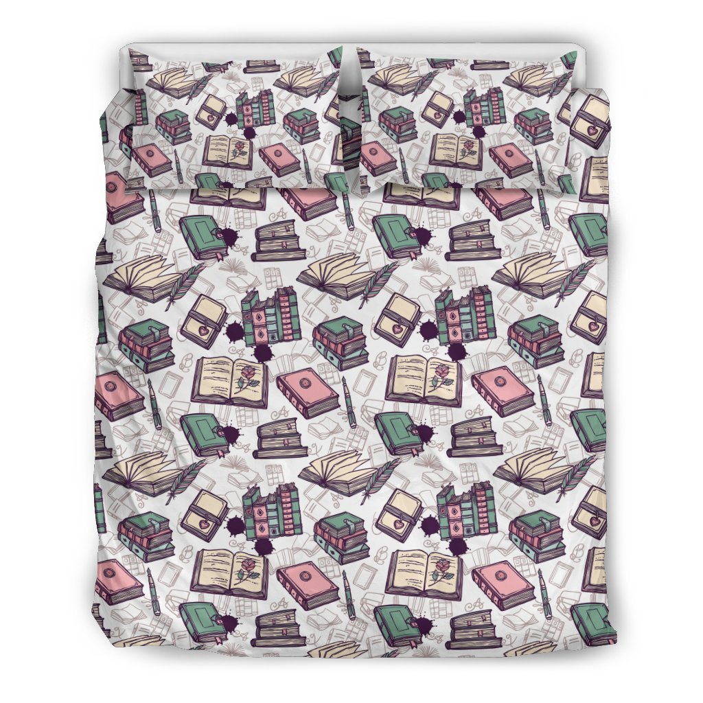 Library Librarian Book Lover Pattern Print Duvet Cover Bedding Set-grizzshop