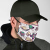 Library Librarian Book Lover Pattern Print Face Mask-grizzshop