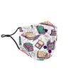 Library Librarian Book Lover Pattern Print Face Mask-grizzshop