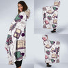 Library Librarian Book Lover Pattern Print Hooded Blanket-grizzshop