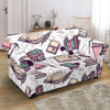 Library Librarian Book Lover Pattern Print Loveseat Cover-grizzshop