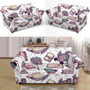 Library Librarian Book Lover Pattern Print Loveseat Cover-grizzshop