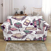 Library Librarian Book Lover Pattern Print Loveseat Cover-grizzshop