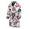 Library Librarian Book Lover Pattern Print Men Long Robe-grizzshop