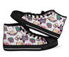 Library Librarian Book Lover Pattern Print Men Women's High Top Shoes-grizzshop