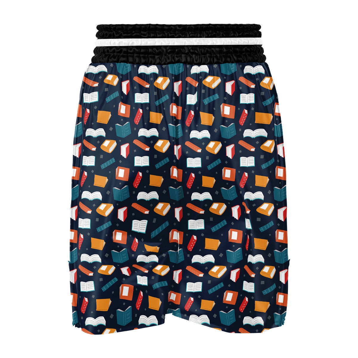 Library Reading Print Pattern Boxing Shorts-grizzshop