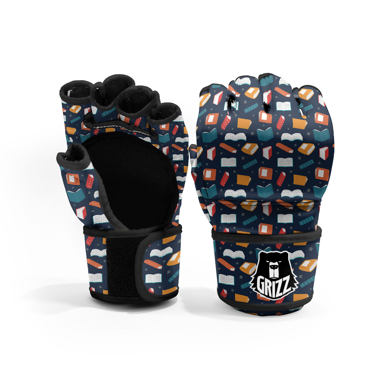 Library Reading Print Pattern MMA Gloves-grizzshop