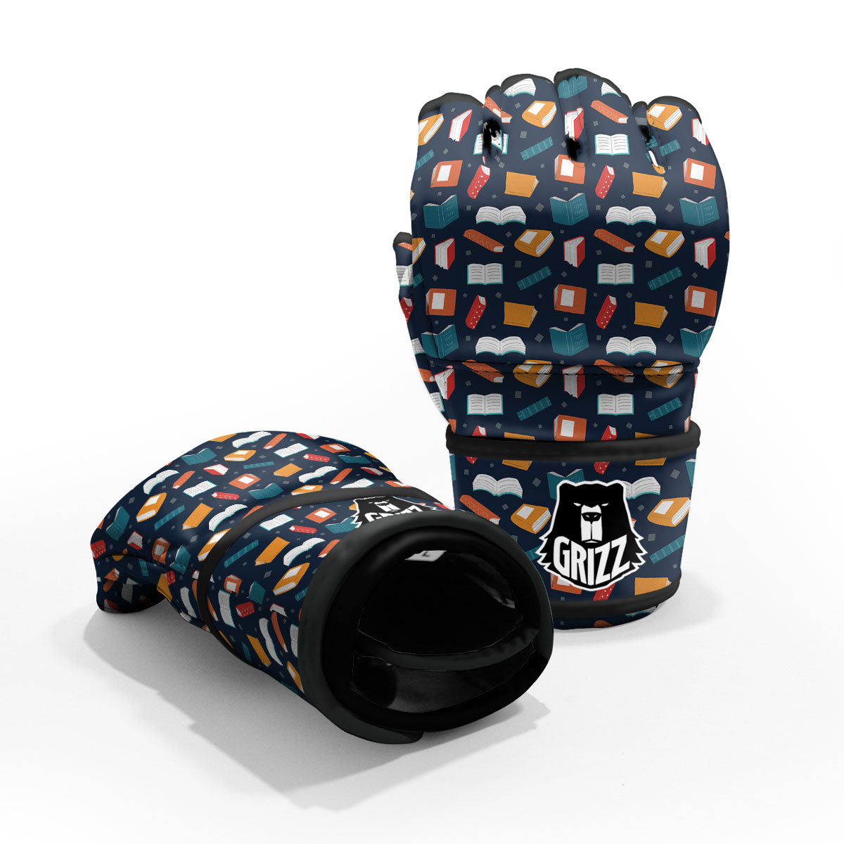Library Reading Print Pattern MMA Gloves-grizzshop