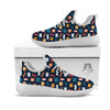 Library Reading Print Pattern White Athletic Shoes-grizzshop