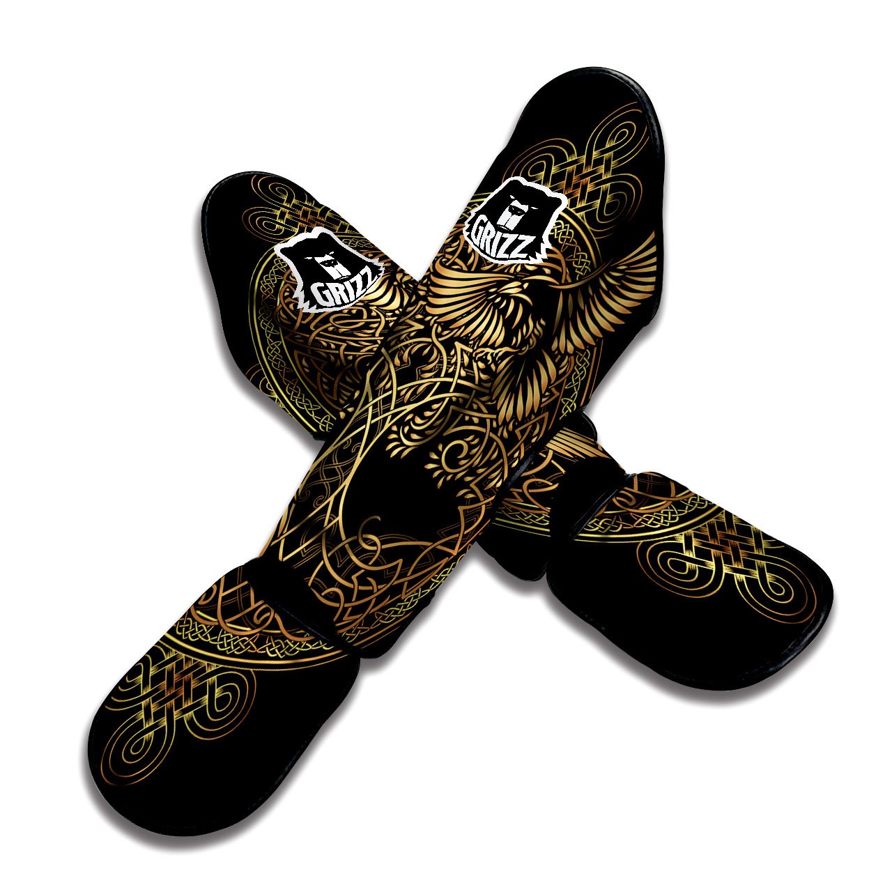 Life Of Tree Yggdrasil Print Muay Thai Shin Guards-grizzshop