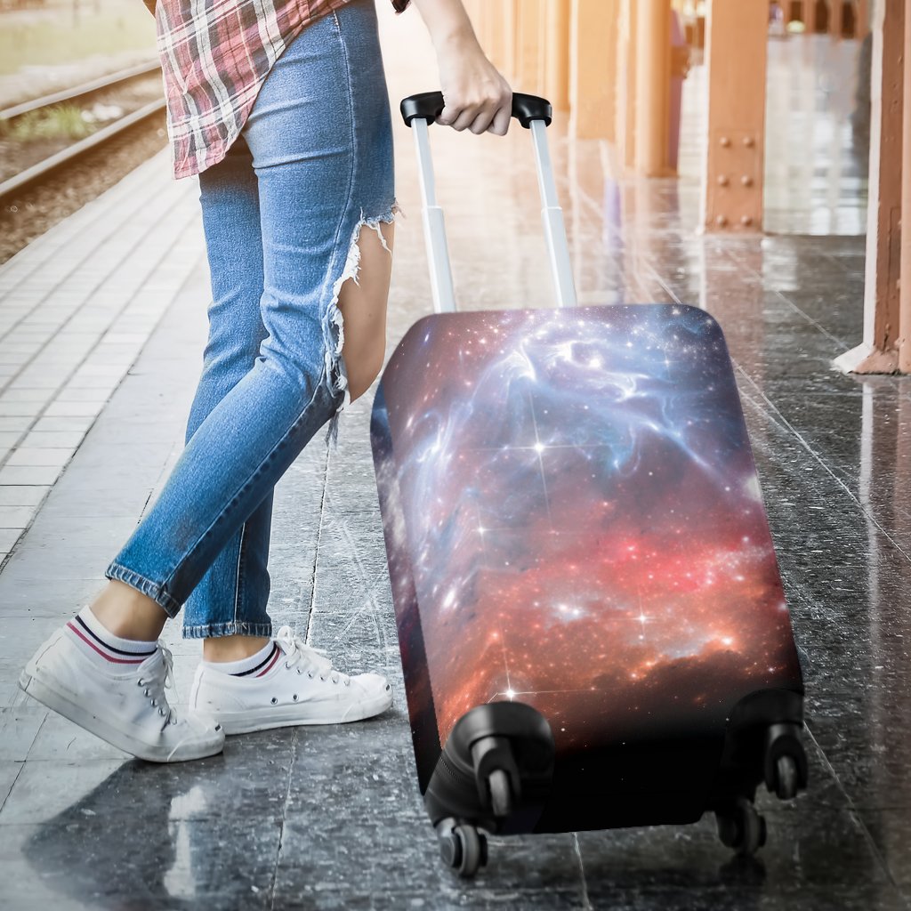Light Geomagnetic Storm Galaxy Space Print Luggage Cover Protector-grizzshop