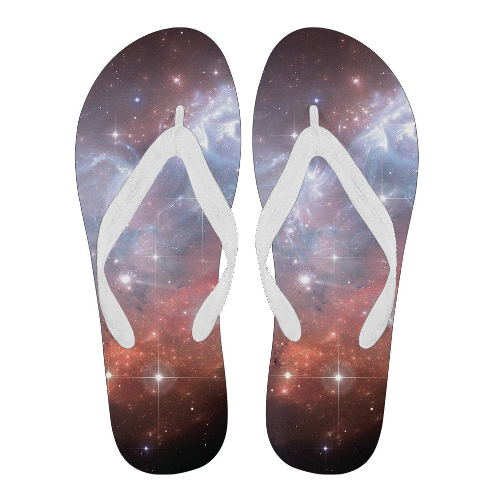 Light Geomagnetic Storm Galaxy Space Print Men & Women Flip Flops-grizzshop