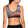 Load image into Gallery viewer, Light Geomagnetic Storm Galaxy Space Print Women Sports Bra-grizzshop