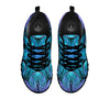 Light Mandala Blue And Purple Print Black Sneaker-grizzshop