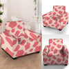 Light Pink Cow Print Armchair Cover-grizzshop