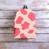 Light Pink Cow Print Backpack-grizzshop