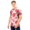 Light Pink Cow Print Men T Shirt-grizzshop