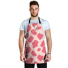 Light Pink Cow Print Men's Apron-grizzshop