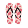 Light Pink Cow Print Men's Flip Flops-grizzshop