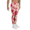 Light Pink Cow Print Men's Leggings-grizzshop