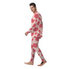 Light Pink Cow Print Men's Pajamas-grizzshop